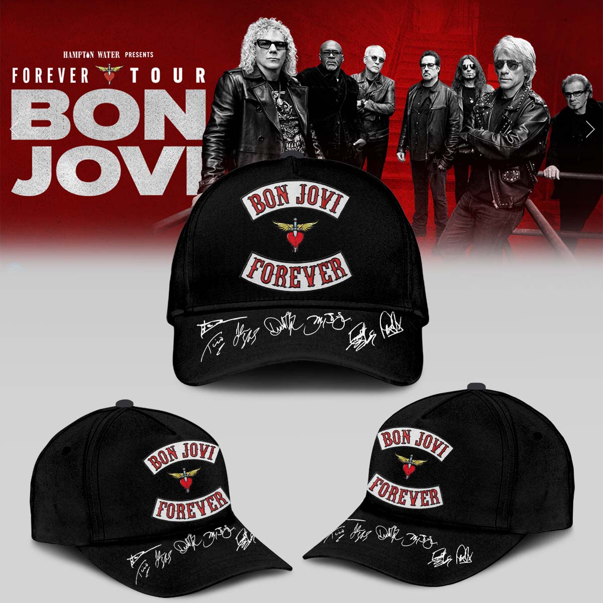 BON JOVI “Forever Tour” Signature Collection Limited Edition – T-shirt