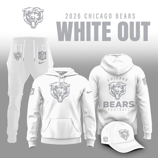 Chicago Bears 2026 White Out Limited Edition Hoodie