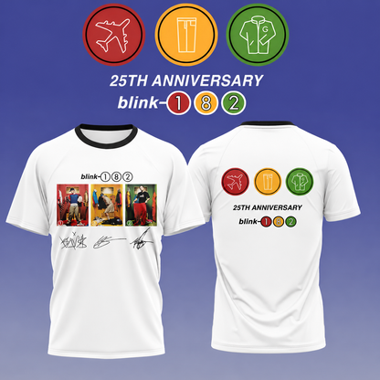 Blink-182 25th Anniversary Signature Collection – Limited Edition T shirt