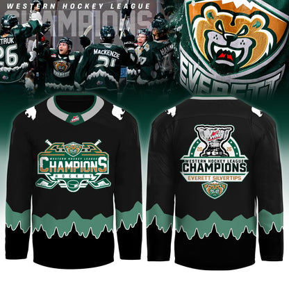 Everett Silvertips Champions Western Hockey League 2026 Jersey Limited Edition