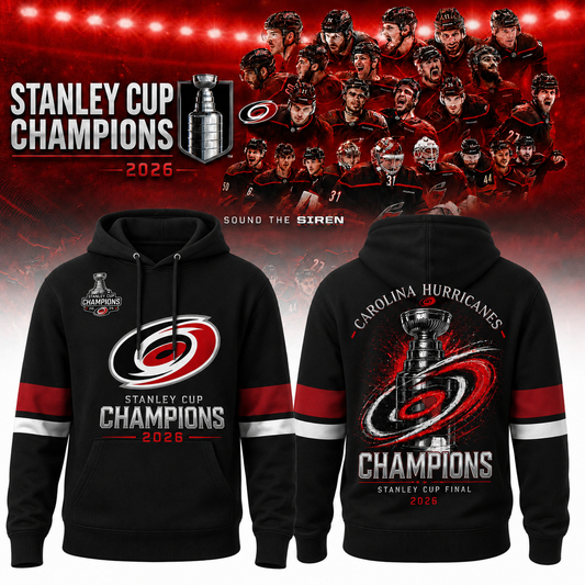 Carolina Hurricanes 2026 Stanley Cup Champions Hoodie