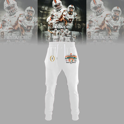 Miami Hurricanes College Football Playoff 2025 Fiesta Bowl Champions Combo Half Zip Hoodie