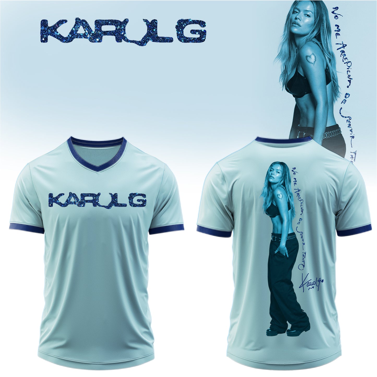 KaRol G Album “NO ME ARREPIENTO DE SENTIR TANTO” 🩵 – Jersey