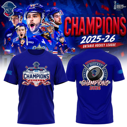 Kitchener Rangers Special OHL Champions 26 Limited Edition T.shirt