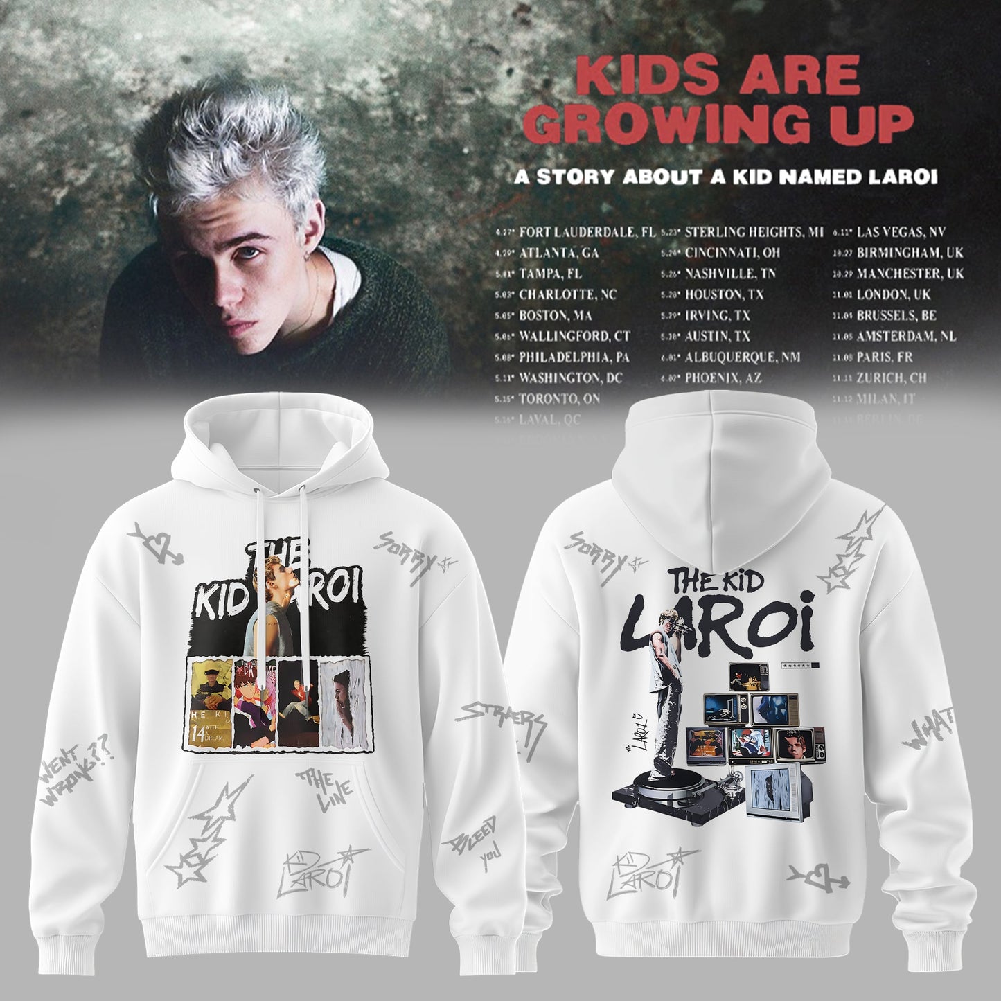THE KID LAROI TOUR MERCH 2026 HOODIES ARE HERE 💔🔥