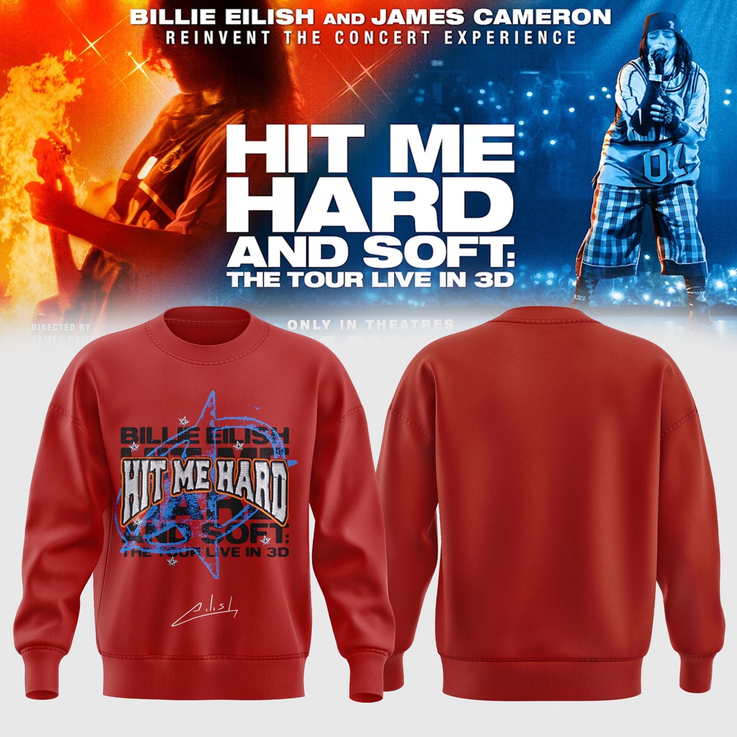 Billie Eilish Hit Me Hard and Soft: The Tour Sweatshirt