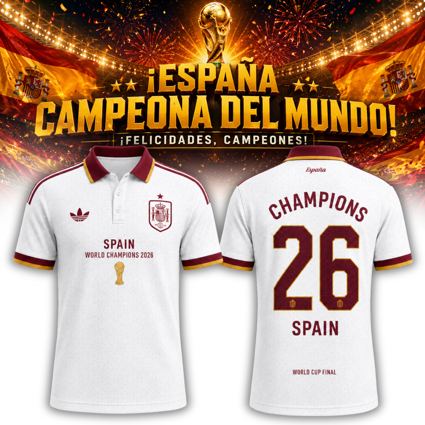 España Campeona del Mundial 2026 – Polo Edición Limitada