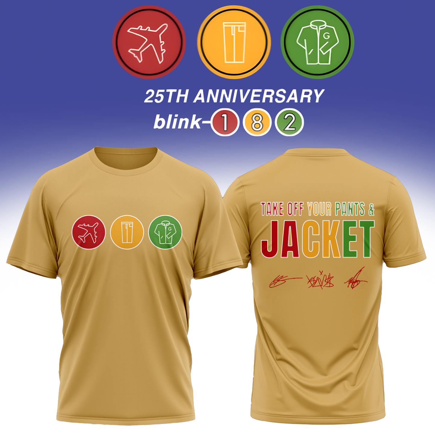 Blink-182 25th Anniversary Signature Collection – Limited Edition T shirt