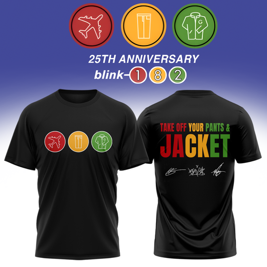 Blink-182 25th Anniversary Signature Collection – Limited Edition T shirt