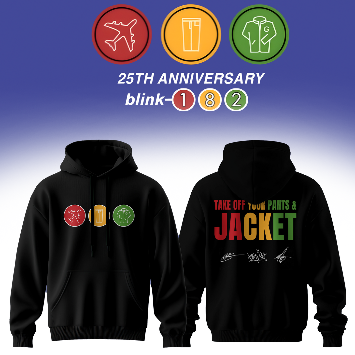 Blink-182 25th Anniversary Signature Collection – Limited Edition Hoodie