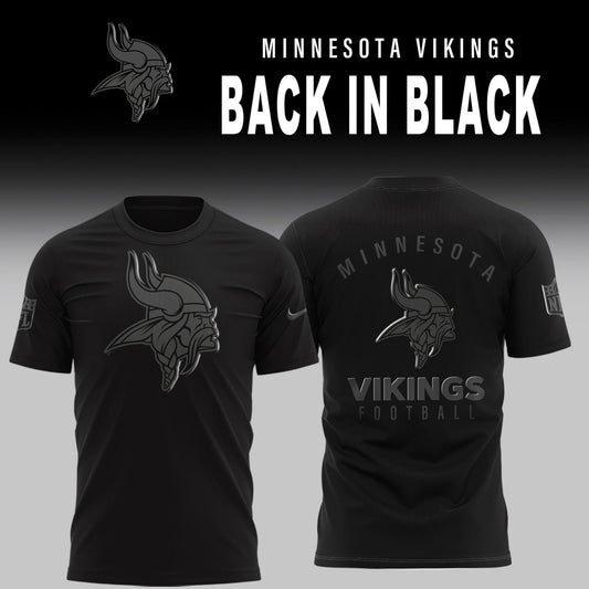 Minnesota Vikings 2025 Back In Black Limited Edition Combo TShirt