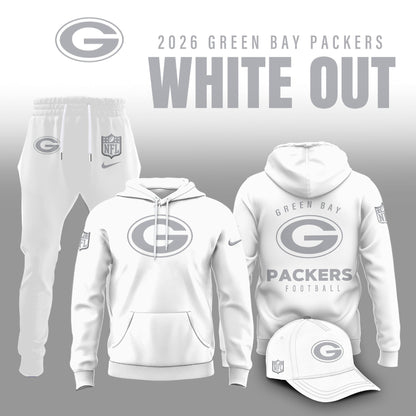 Green Bay Packers 2026 White Out Limited Edition Hoodie