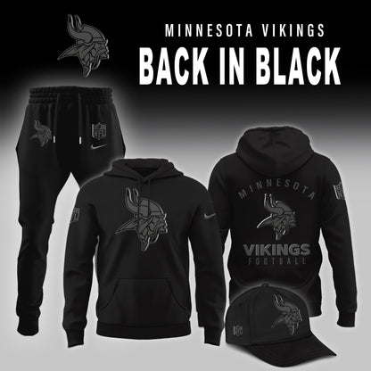 Minnesota Vikings 2025 Back In Black Limited Edition Hoodie