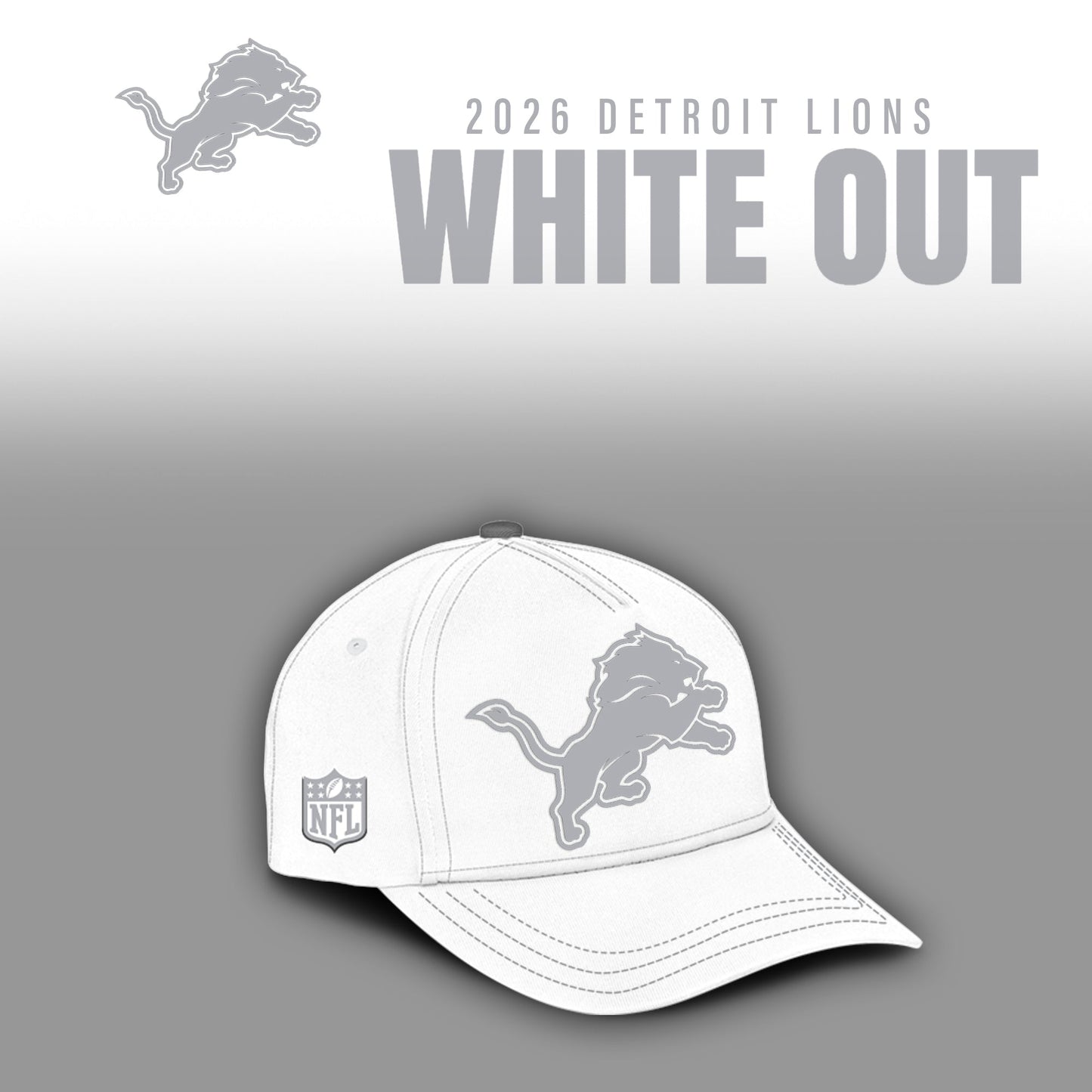 Detroit Lions 2026 White Out Limited Edition Shirt