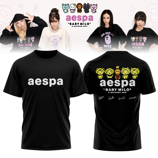 🖤🐰 AESPA x BAPE Limited Edition Shirt