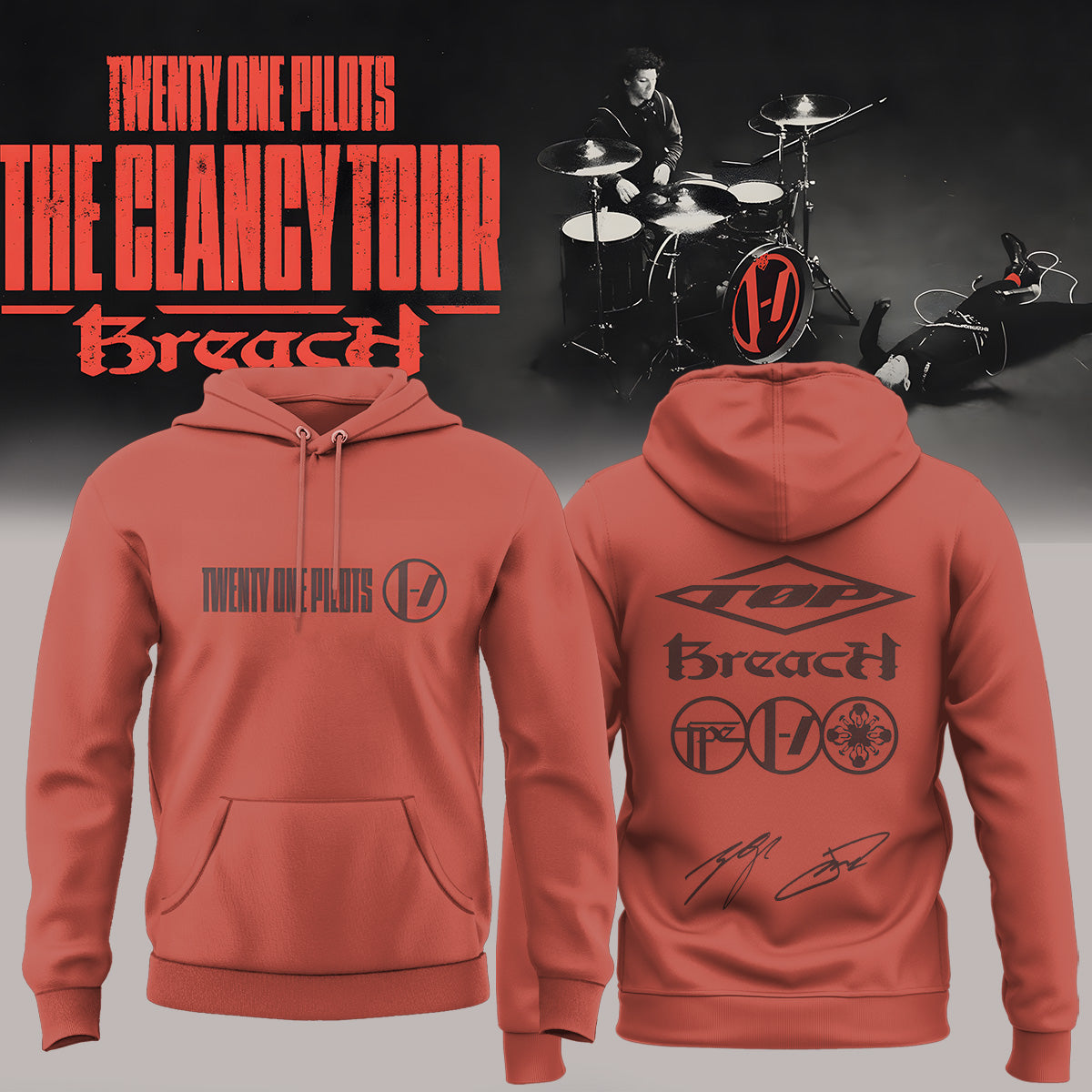 Twenty One Pilots The Clancy Tour: Breach Hoodie