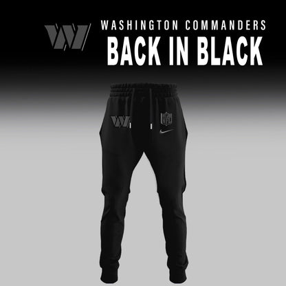 Washington Commanders 2025 Back In Black Limited Edition Combo Hoodie