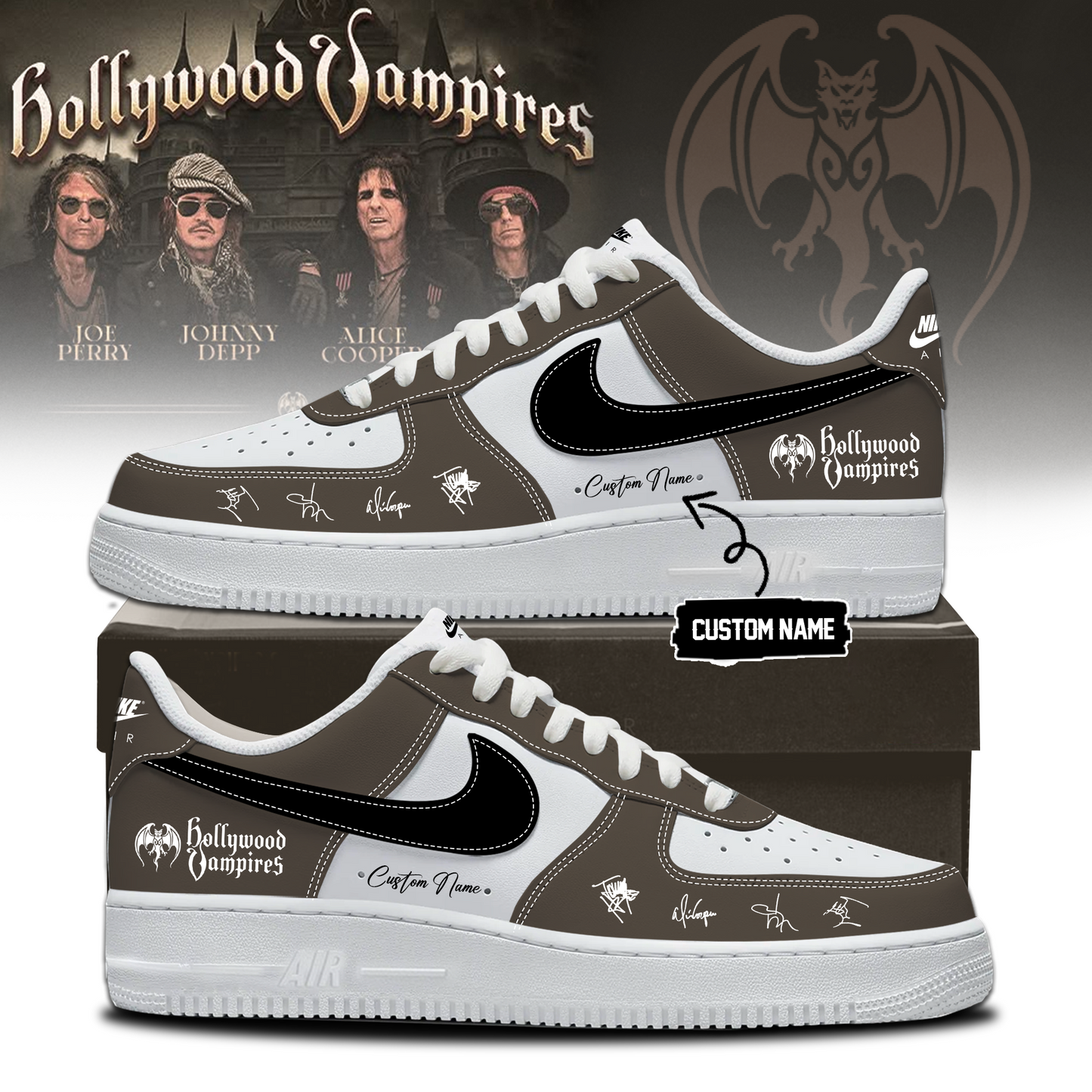 Hollywood Vampires World Tour 2026 Signed – Shoes