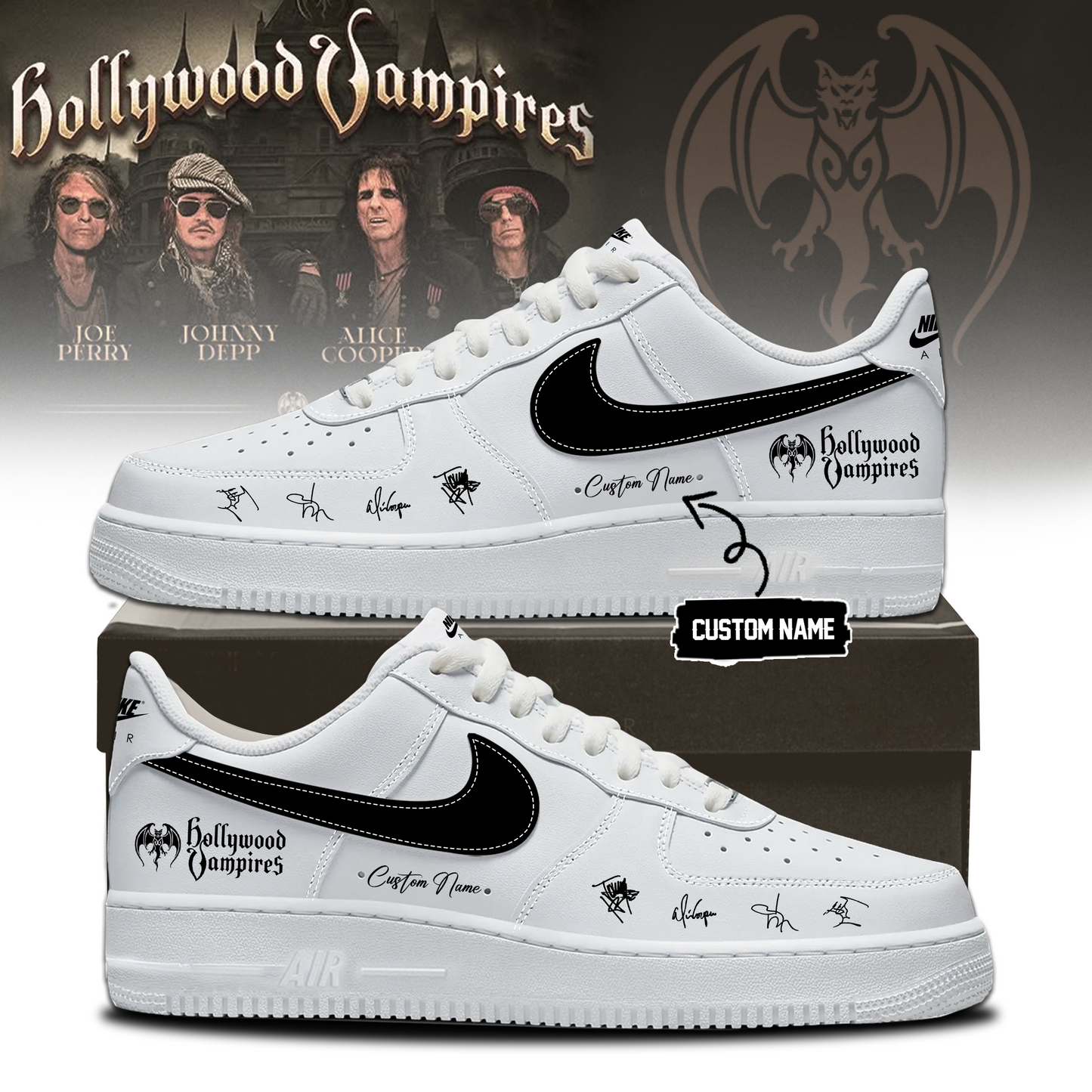 Hollywood Vampires World Tour 2026 Signed – Shoes