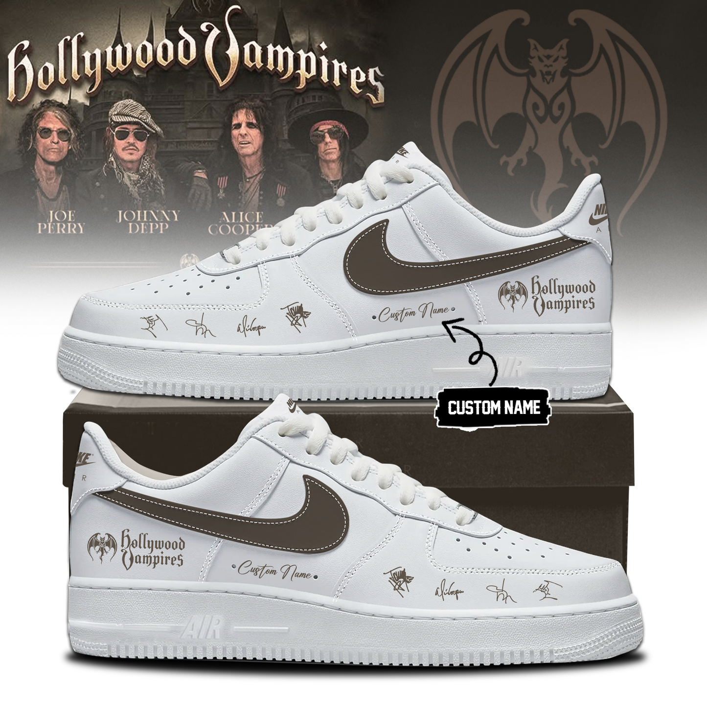 Hollywood Vampires World Tour 2026 Signed – Shoes