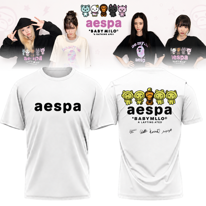 🖤🐰 AESPA x BAPE Limited Edition Shirt