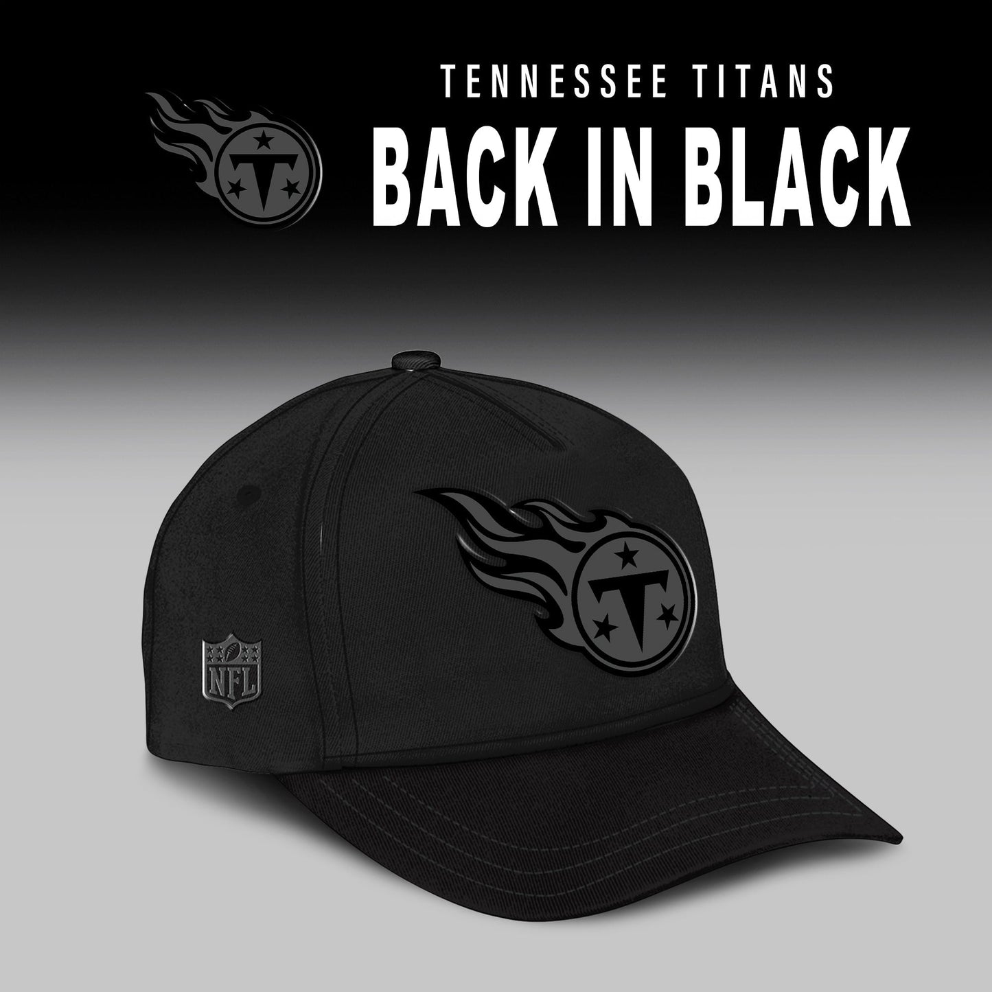 Tennessee Titans 2025 BACK IN BLACK Combo T-Shirt