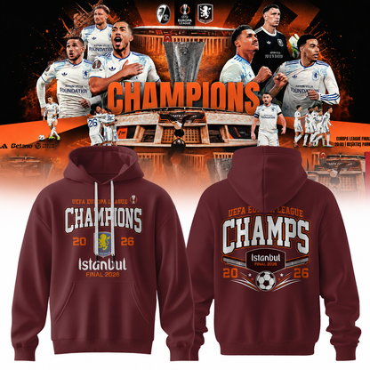 Aston Villa Champions Europa League 25/26 Hoodie