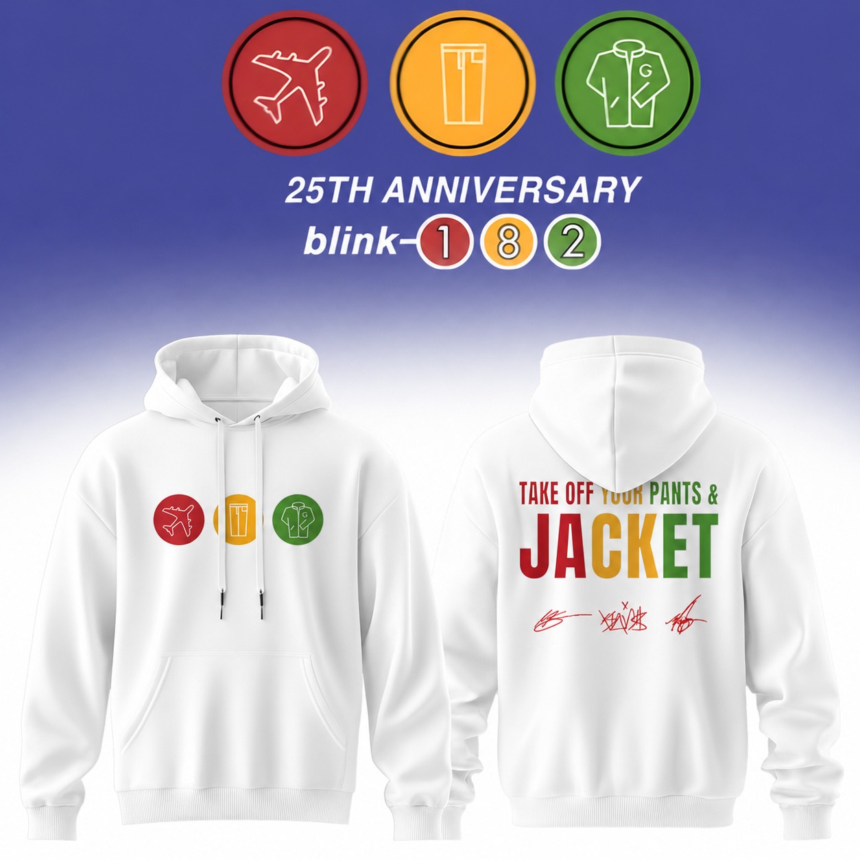 Blink-182 25th Anniversary Signature Collection – Limited Edition Hoodie