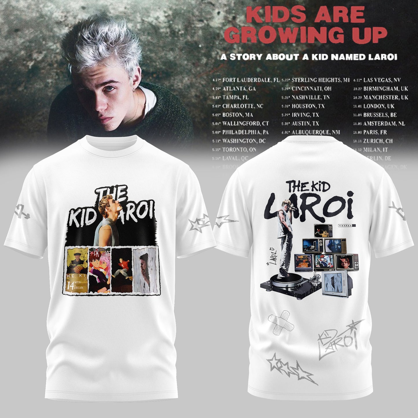 THE KID LAROI TOUR MERCH 2026 T-SHIRTS ARE HERE ðŸ’”ðŸ”¥