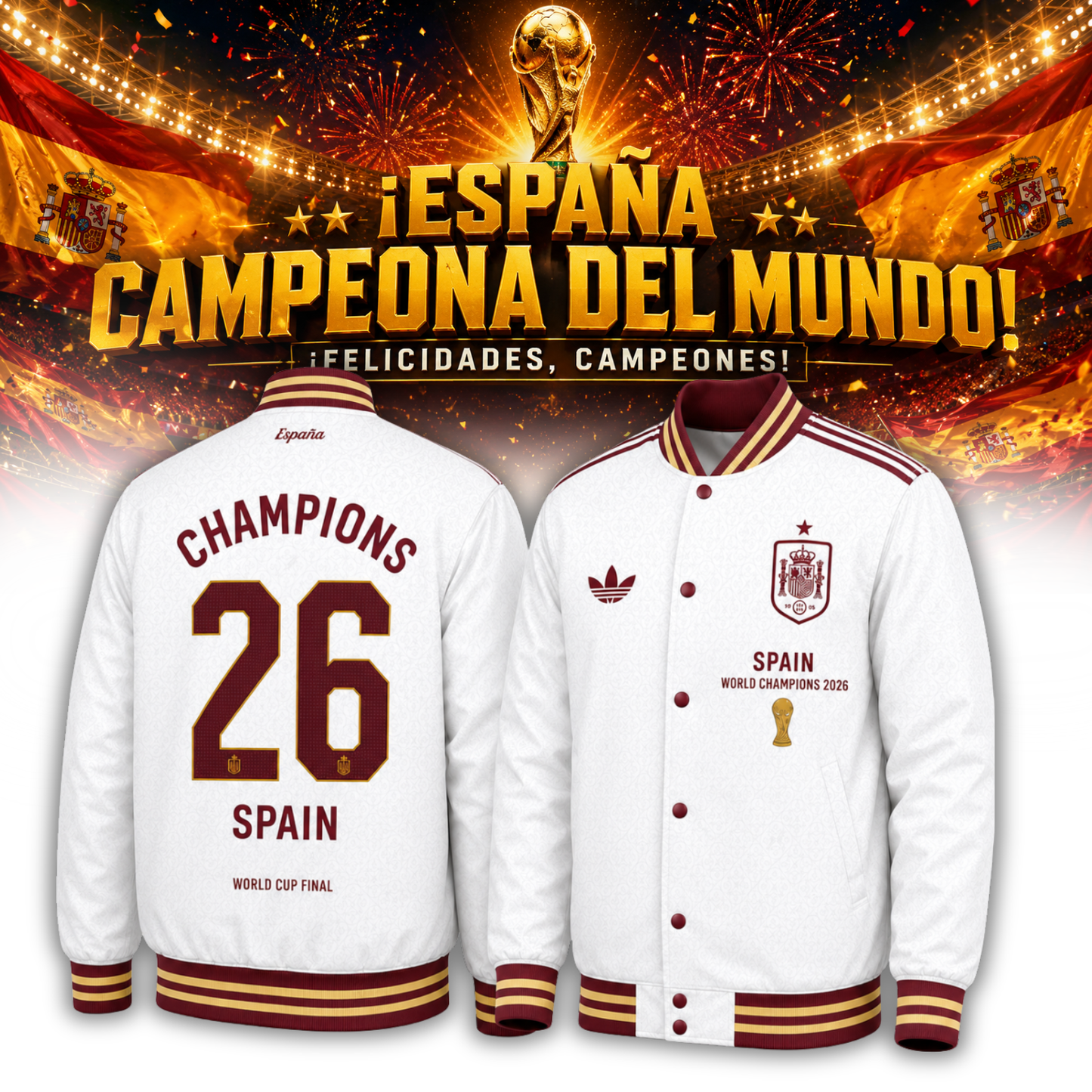 España Campeona del Mundial 2026 – Bomber Edición Limitada