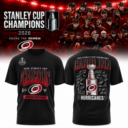 Carolina Hurricanes 2026 Stanley Cup Champions T-Shirt
