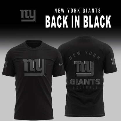 New York Giants 2025 Back In Black Limited Edition Combo TShirt