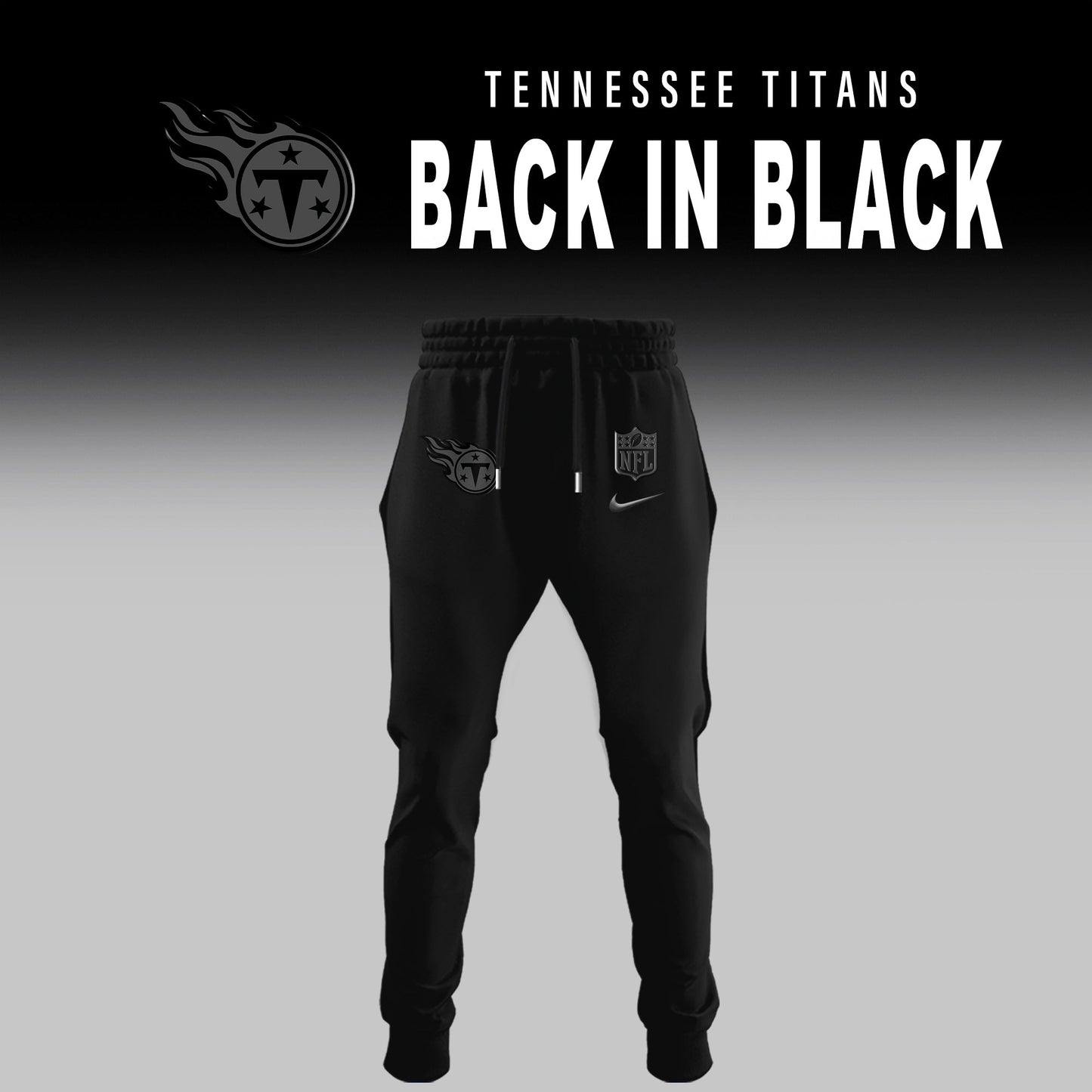 Tennessee Titans 2025 BACK IN BLACK Combo T-Shirt