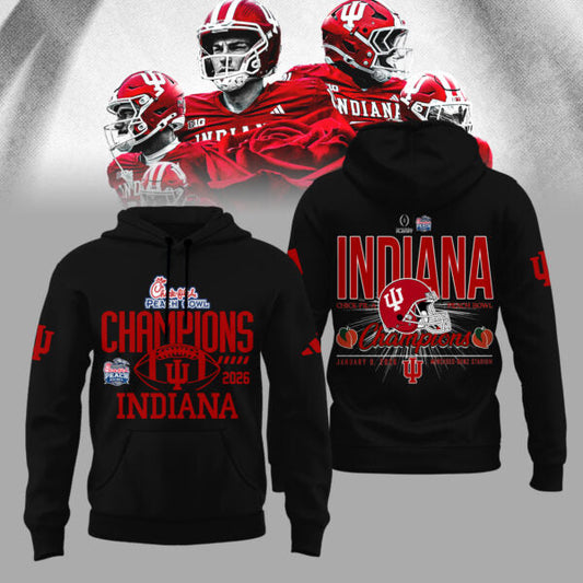 Indiana Hoosiers 2026 Peach Bowl Champions Limited Hoodie
