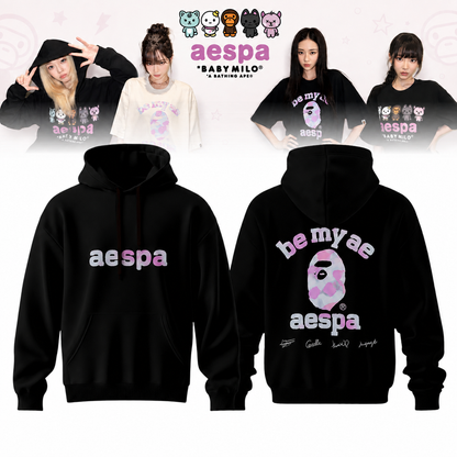 🖤🐰 AESPA x BAPE Limited Edition Hoodie