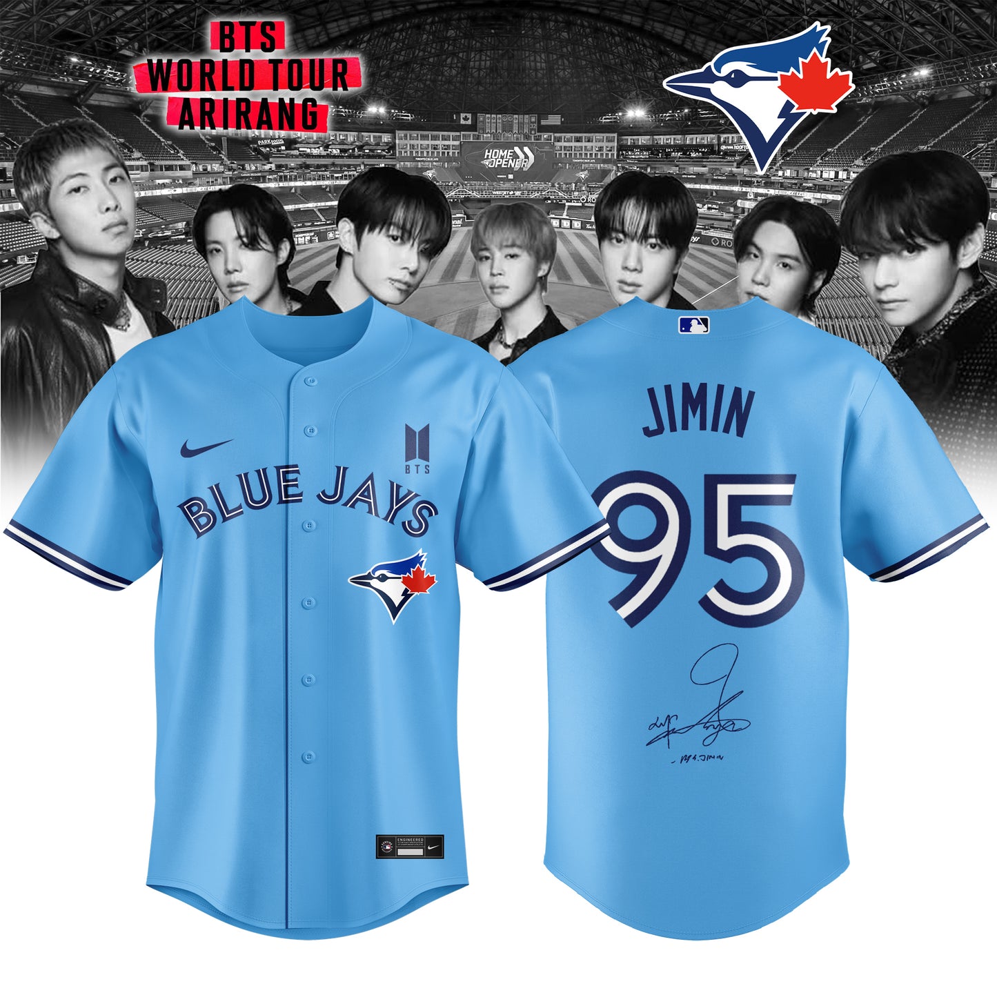 Toronto Blue Jays x BTS World Tour 2026 Limited Edition Jersey