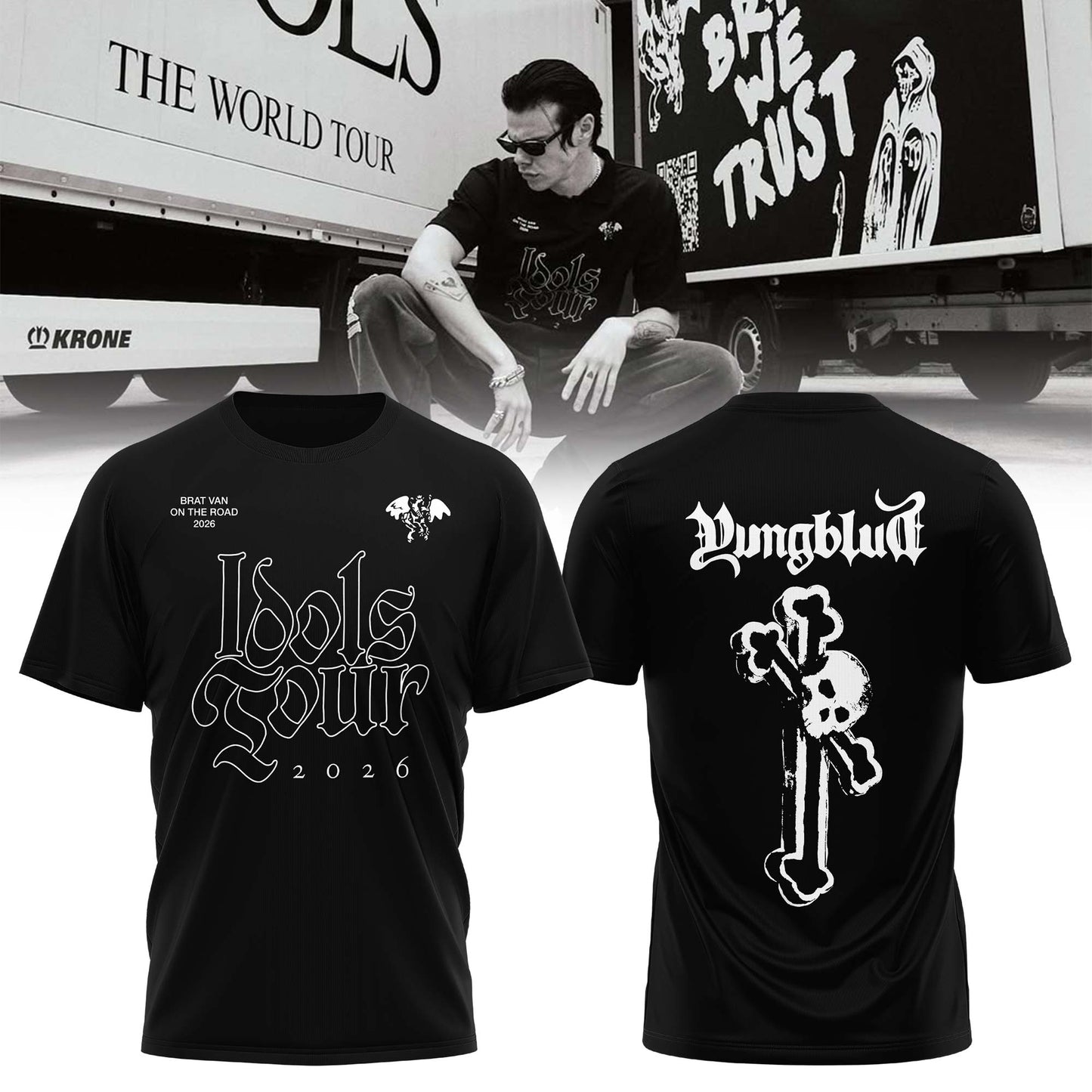 YUNGBLUD Idols The World Tour 2026 Limited Edition T-shirt