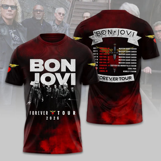 Bon Jovi – Forever Tour 2026 Limited T-Shirt