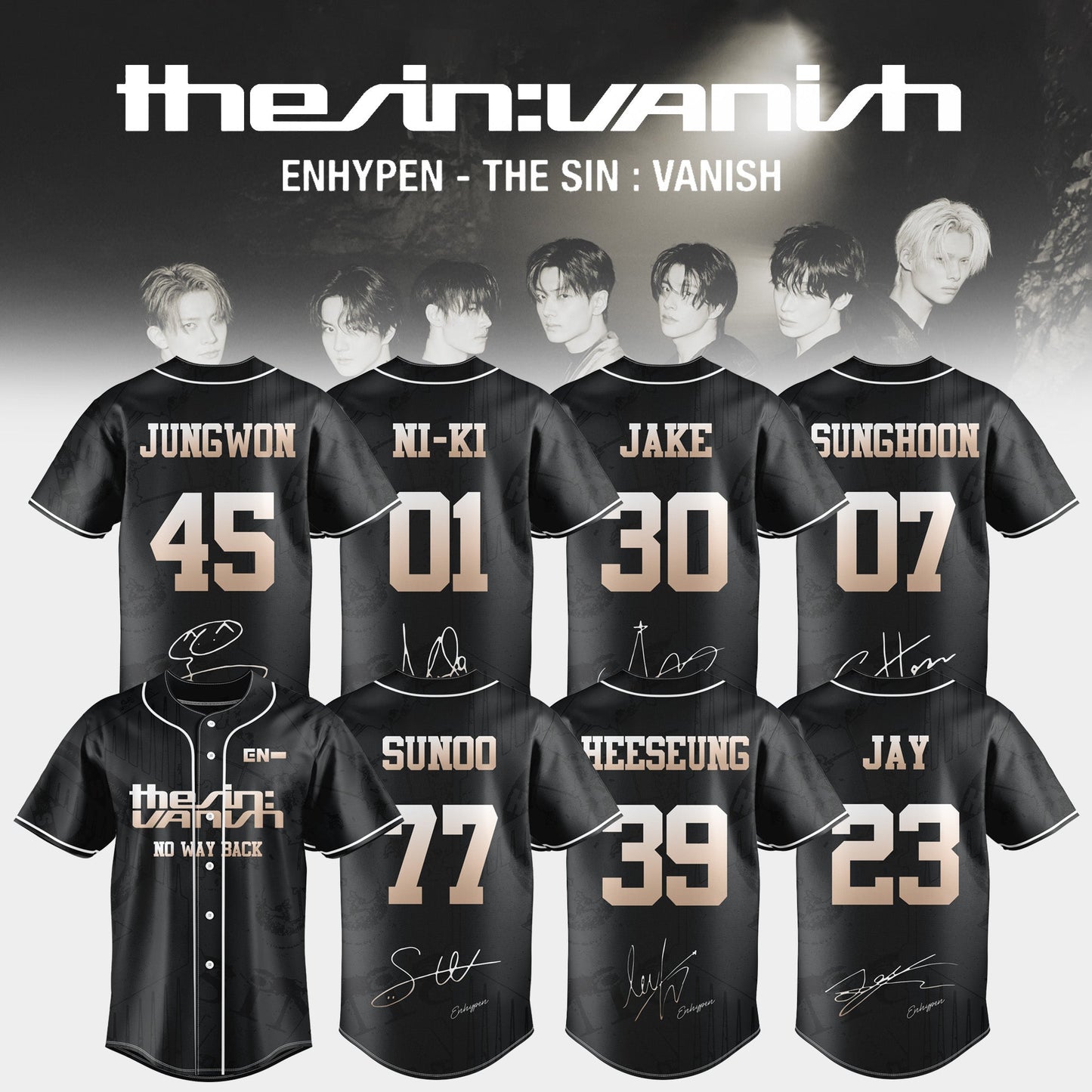 ENHYPEN ˜THE SIN : VANISH™ Still AFTERLIGHT Limited Edition Jersey