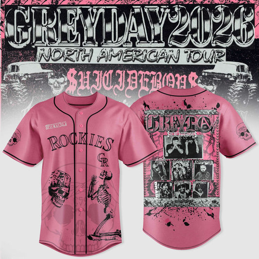 Colorado Rockies X $uicideboy$ Greyday 2026 “ North American Tour Jersey