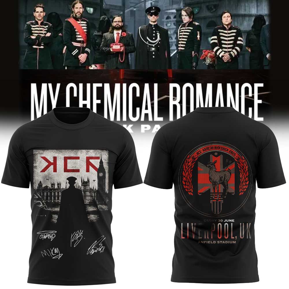 My Chemical Romance – The Black Parade 2026 Tour in Liverpool, Anfield Stadium Limited Shirt