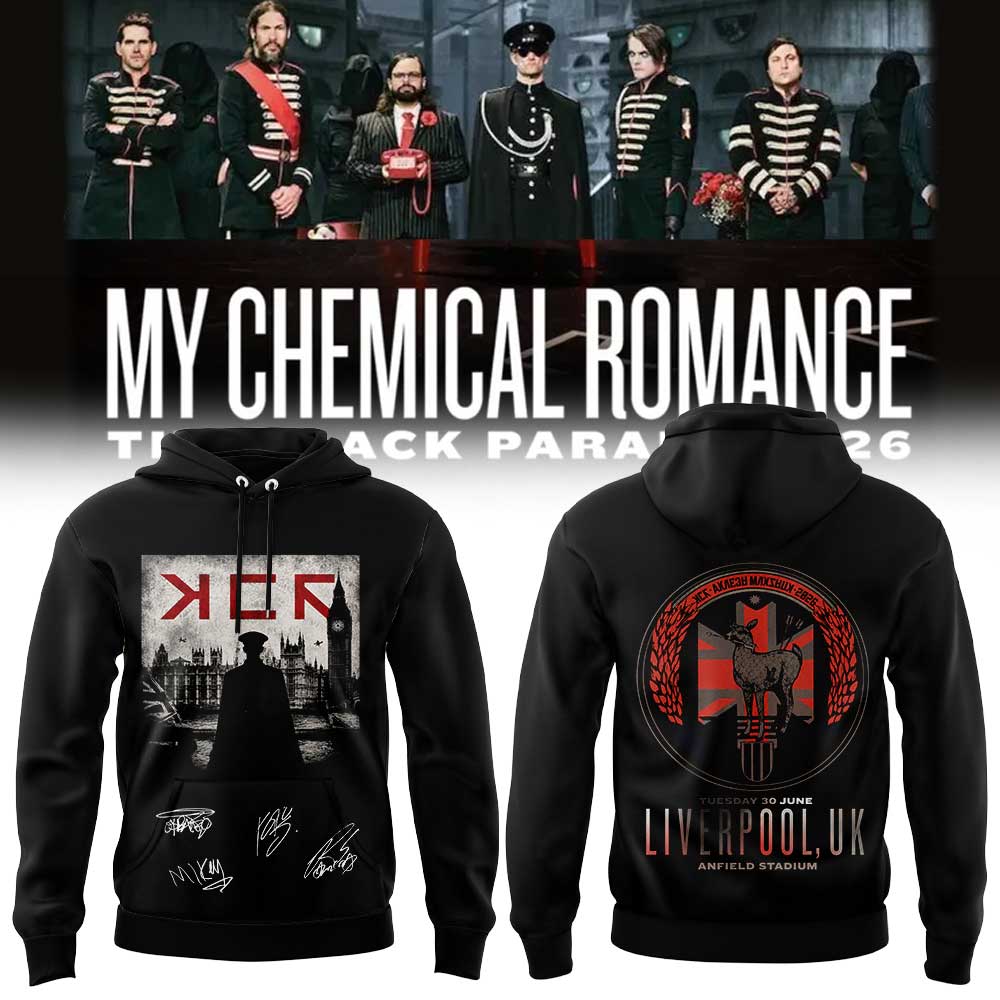 My Chemical Romance – The Black Parade 2026 Tour in Liverpool, Anfield Stadium Limited Hoodie