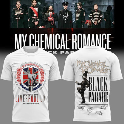 My Chemical Romance – The Black Parade 2026 Tour in Liverpool, Anfield Stadium Limited Shirt