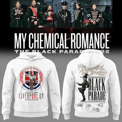 My Chemical Romance – The Black Parade 2026 Tour in Liverpool, Anfield Stadium Limited Hoodie