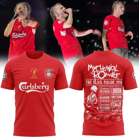 My Chemical Romance – The Black Parade 2026 Tour in Liverpool, Anfield Stadium Limited Shirt