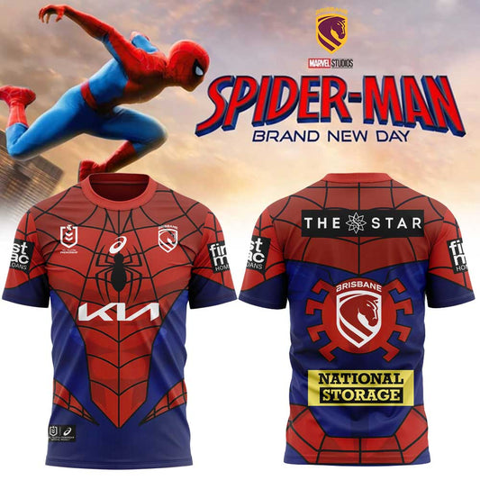 Brisbane Broncos x Spider-Man 2026 Merch Limited Edition Shirt