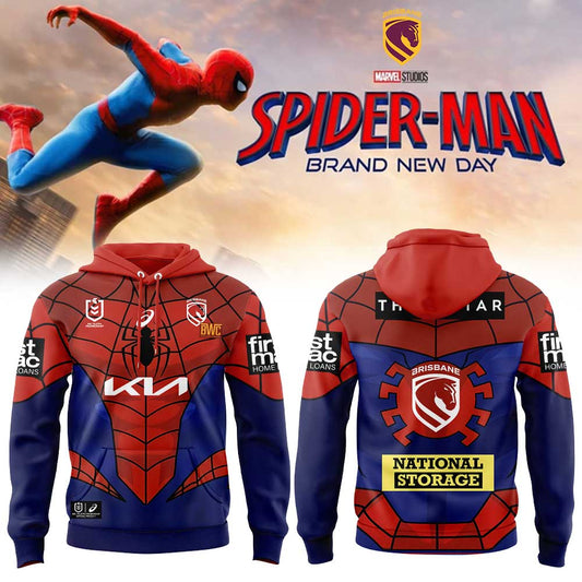Brisbane Broncos x Spider-Man 2026 Merch Limited Edition Hoodie