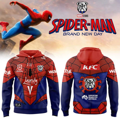 Canterbury Bulldogs x Spider-Man 2026 Merch Limited Edition Hoodie