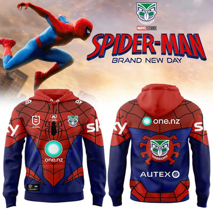 New Zealand Warriors x Spider-Man 2026 Merch Limited Edition Hoodie