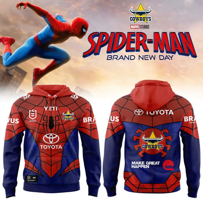 North Queensland Cowboys x Spider-Man 2026 Merch Limited Edition Hoodie